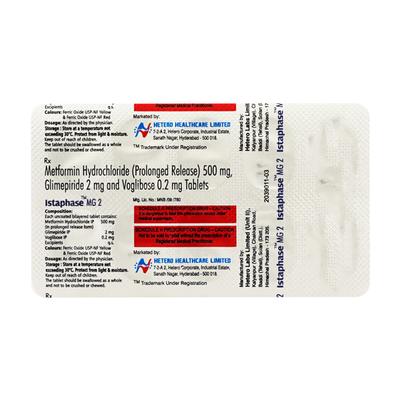 Istaphase mg 2/500/0.2mg Tablet 10'S - Diabetes-Ant