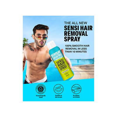 Bombay Shaving Company Sensi Hair Removal Spray For Men, Painless & Irritation Free Spray 200ml 2's - Hair Removal Cream