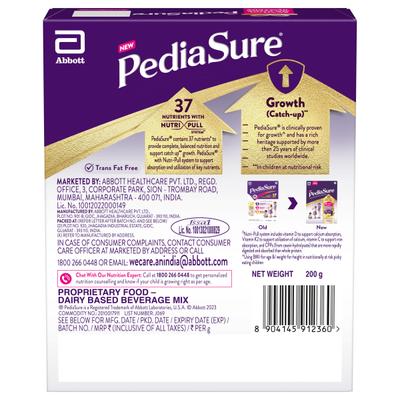 Pediasure Scientifically Designed Nutrition Health Drink Refill - Vanilla Flavour 200 g - Kids Nutrition