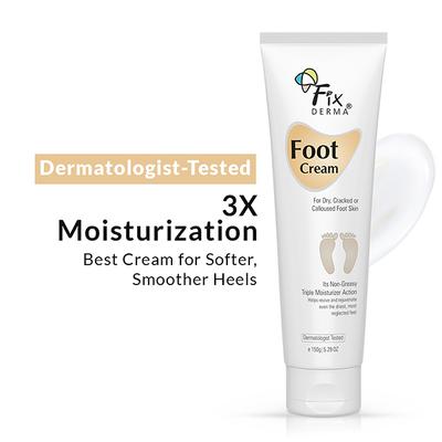 Fixderma Foot Cream for Dry and Cracked Feet, Moisturizes, Soothes and Repair Creacked Feet 150 g - Night Cream