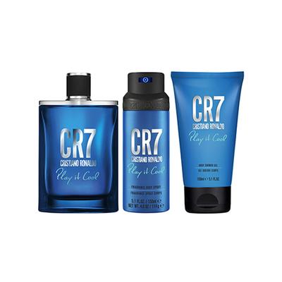 Cristiano Ronaldo Play It Cool Set (Eau De Toilette 100ml + Shower Gel 150ml + Body Spray 150ml) 1's - Men Perfumes (Edt/Edp)