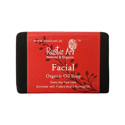 Rustic Art Organic Handmade Facial Soap 100 gm - Soaps