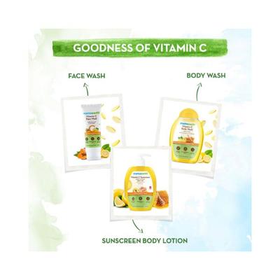 Mamaearth Vitamin C Sunscreen Body Lotion SPF 30 with Vitamin C & Honey for Radiant Skin 300 ml - Body Sunscreen