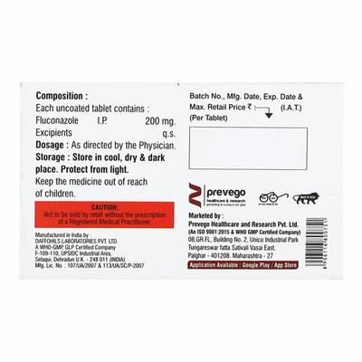 FLU NZ 200 Tablet 1's - Fungal Infections-Anf