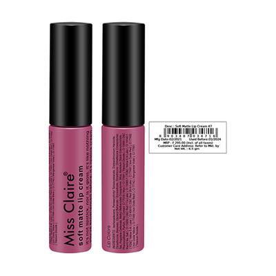 Miss Claire Soft Matte Lip Cream 47 6.5 Gm - Lipsticks