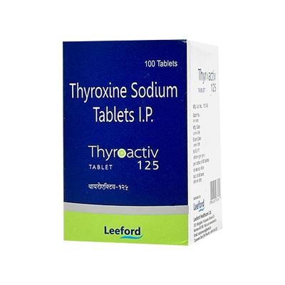 THYROACTIV 125 Tablet 100's - Hypothyroidism-Ant