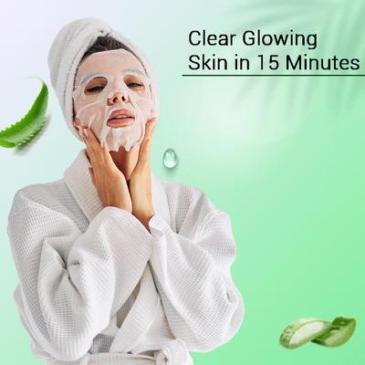 Mancode Aloe Vera Facial Sheet Mask For All Skin Types 25 gm - Face Mask