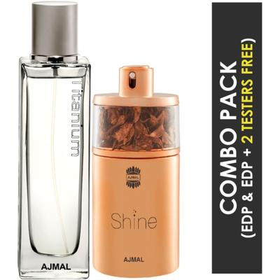 Ajmal Titanium EDP Citrus Spicy Perfume And Shine EDP Floral Powdery Perfume 175 ml - Perfumes (Edt/Edp)