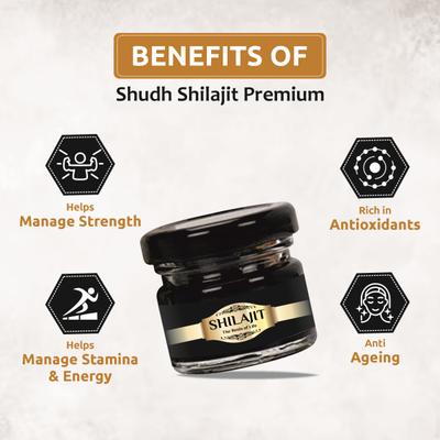 Swadeshi Shudh Shilajit Premium Resin 20 g - Speciality Medicines