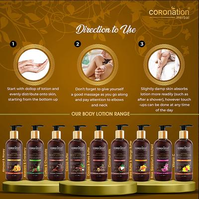 COROnation Herbal Almond and Honey Body Lotion 300 ml - Lotions & Creams