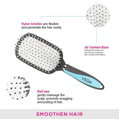 Vega Paddle Brush Grey (E23 - PB) 1's - Hair Brushes