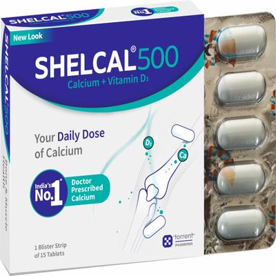 Shelcal-500 Tablet 15's - Calcium And Minerals