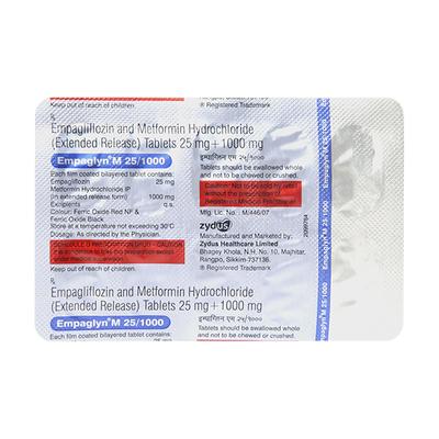 EMPAGLYN M 25/1000 Tablet 10's - Diabetes-Ant