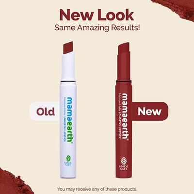 Mamaearth Moisture Matte Longstay Lipstick with Avocado Oil & Vitamin E for 12 Hour Long Stay- 17 Raisin Punch 2 gm - Lipsticks