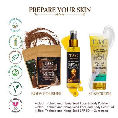 TAC The Ayurveda Co. Ultimate Face & Body Glow Oil 100 ml - Personal Care (Ayush)
