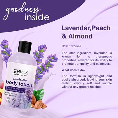 Globus Naturals Radiant Skin Care Combo Lavender Bliss Body Lotion and Morfair Cream 260 gm - Creams, Lotions & Oils