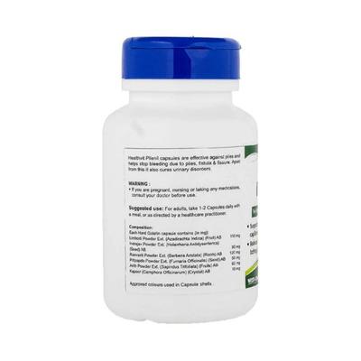 Healthvit Pilenil 60 Capsules For Bleeding & Non-bleeding Piles 60's - Calcium And Minerals
