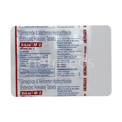 Xilia M 2mg Tablet 10'S - Diabetes-Ant