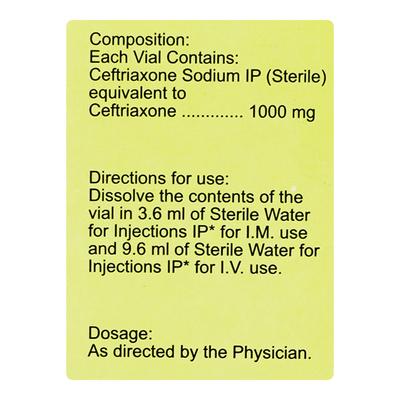 Gentrax 1gm Injection 1's - Bacterial Infections-Cep