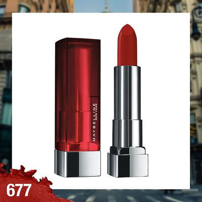 Maybelline New York Color Sensational The Creamy Mattes 677 Noho Amber 3.9gm - Lipsticks