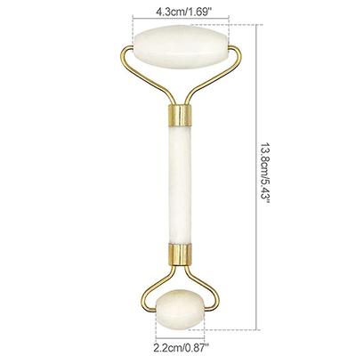 Kazarmaa Jade roller - Face Massager (White) 70 gm - Massagers