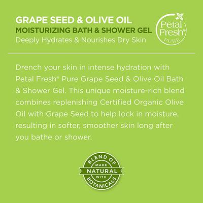 Petal Fresh Moisturzing Grape Seed and Olive Oil Bath and Shower Gel 475 ml - Shower Gels & Body Wash