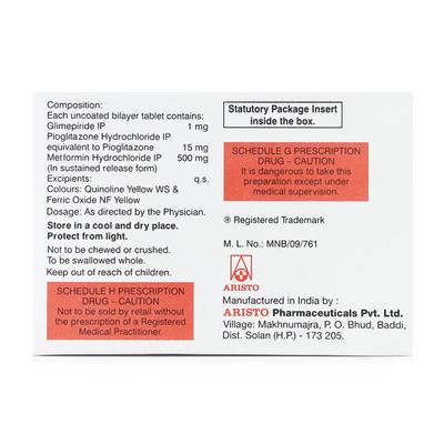Triopil 1mg Tablet 10'S - Diabetes-Ant