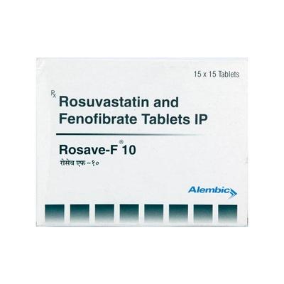 Rosave F 10mg Tablet 15'S - High Cholesterol-Dys