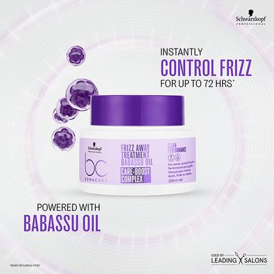 Schwarzkopf Professional Bonacure Frizz Away Treatment with Babassu Oil with Vegan Keratin 200 ml - Hair Masks & Packs