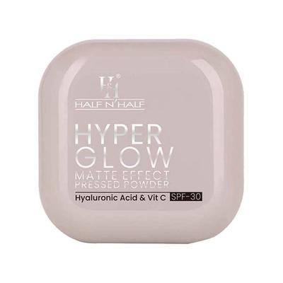 Half N Half Hyper Glow Matte Effect Pressed Compact Powderatte Flawless Finish-Natural Glow 20 gm - Compact Powder