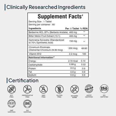 Miduty Blood Sugar Control Tablet 60's - Diabetes (Fitness)