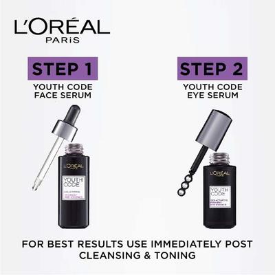 L'Oreal Paris Youth Code Skin Activating Ferment Eye Essence 200 ml - Under Eye Creams & Serums