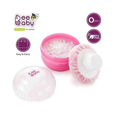 Beebaby Classic Powder Puff with Container for Baby (Pink) 1's - Baby Powder