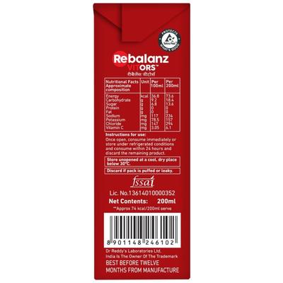 Rebalanz VIT ORS Drink - Apple Flavour 200 ml - Energy Drinks