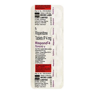 Rispond 4mg Tablet 10'S - Schizophrenia-Aps