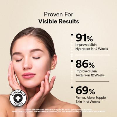 Wellbeing Nutrition Korean Marine Collagen Peptides - Blueberry Mint 120 g - Hair & Skin