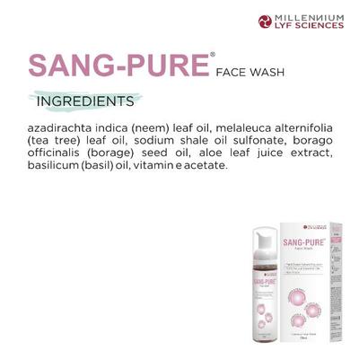 Millennium Lyf Sciences Sang-Pure Face Wash 70 ml - Pure Herbs