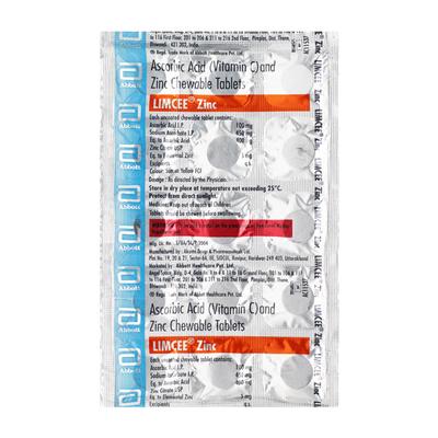 LIMCEE ZINC Chewable Tablet 15's - Supplements-Vam