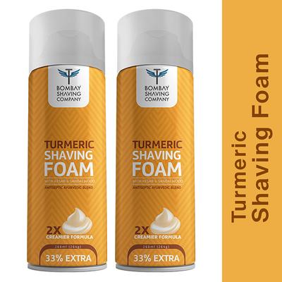 Bombay Shaving Company Turmeric Shaving Foam 2's - Razors & Cartridges