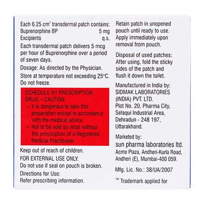 ZUPRINOR 5 Transdermal Patch 1's - Pain relief-Ana