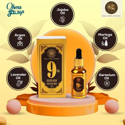 Organicos 9PM Golden Glow Face Serum for Anti-ageing Anti-wrinkle Anti-blemish 30 ml - Personal Care (Ayush)