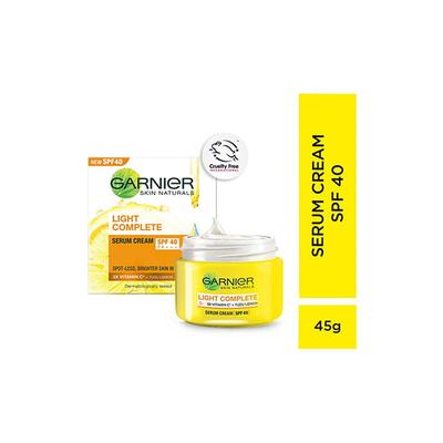 Garnier Light Complete Serum Cream 45G With Light Complete Body Lotion 125Ml Free 170 Gm - Day Cream