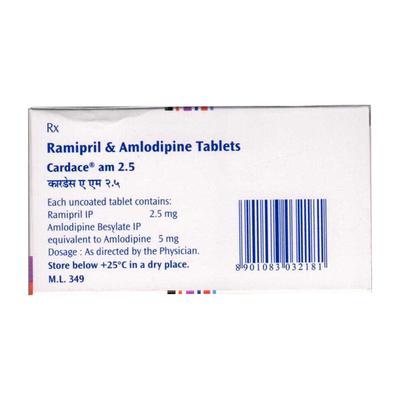 CARDACE AM 2.5 Tablet 15's - Hypertension-ACE