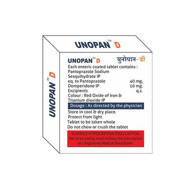 UNOPAN D Tablet 10's - Ulcer/Reflux/Flatulence-Aaa