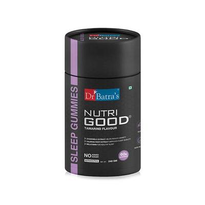 Dr Batras Nutrigood Melatonin Gummies for Deep Sleep Support With L-Theanine & Chamomile to Wake Up Fresh - 60 Gummies 1's - Mental Health