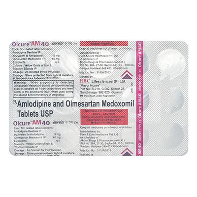 OLCURE AM 40 Tablet 15's - Hypertension-Ang