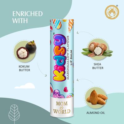 Mom & World Lip Balm - Marshmallow 4 gm - Lip Balms