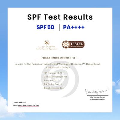 Foxtale Perfect Match Tinted Fluid Susncreen (Sand) 50 ml - Body Sunscreen