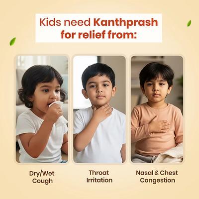 BabyOrgano Kanthprash Ayurvedic Cough Syrup for Kids (2+ Years) 150 ml - Baby And Infant Supplements
