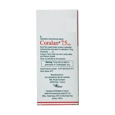 Coralan 7.5mg Tablet 14'S - Angina